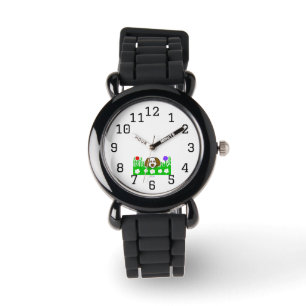 Reloj De Pulsera Pup N Play Kids Black Silicone Watch