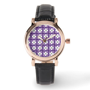 Reloj De Pulsera Purple Clover