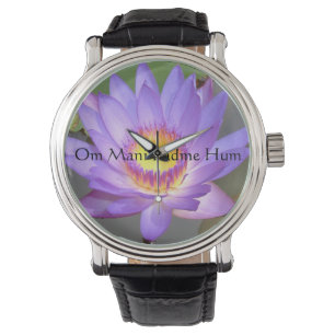Reloj De Pulsera Purple Lotus Blossom Watch