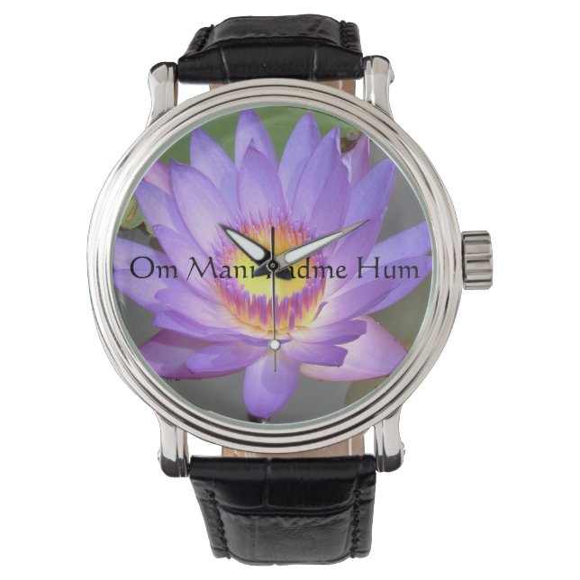 Reloj De Pulsera Purple Lotus Blossom Watch (Anverso)