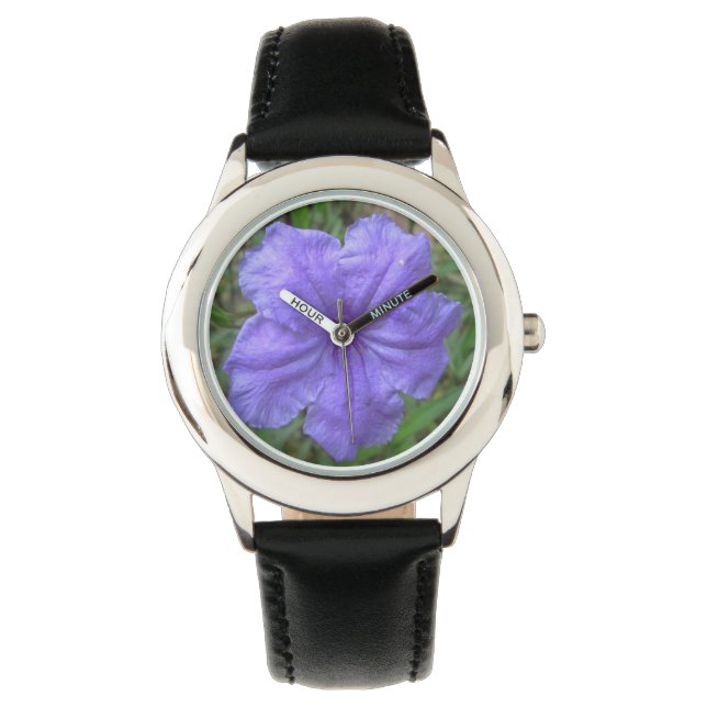 Reloj De Pulsera Purple mexicano de Petunia (Anverso)