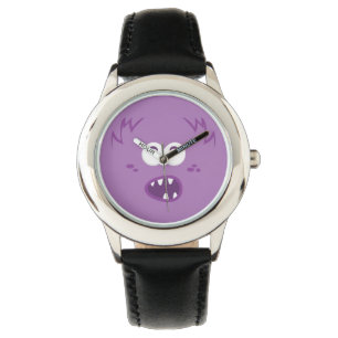 Reloj De Pulsera Purple Monster Face Watch