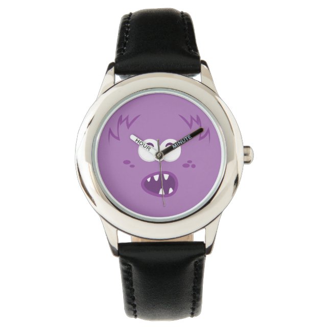 Reloj De Pulsera Purple Monster Face Watch (Anverso)