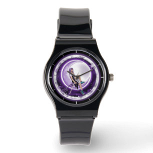 Reloj De Pulsera Purple Moon Child Watch