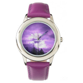 Reloj De Pulsera Purple Sky Watch