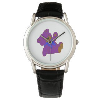 Reloj De Pulsera Purple Teddy