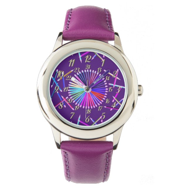 Reloj De Pulsera Púrpura (Anverso)