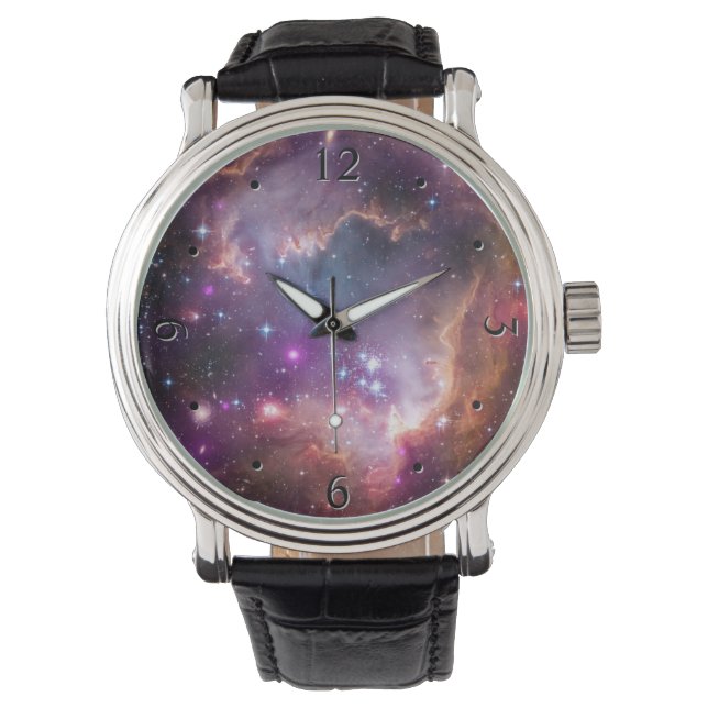 Reloj De Pulsera Púrpura del espacio ultraterrestre galáctico (Anverso)