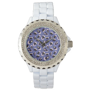 Reloj De Pulsera Púrpura Resumen de la impresión en animales