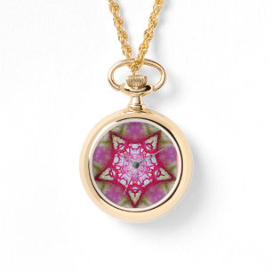 RELOJ DE PULSERA PÚRPURA ROSA ABSTRACTA FUCHSIA STAR