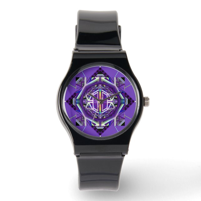 Reloj De Pulsera Púrpura W3 (Anverso)