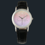 Reloj De Pulsera Purpurina colorido moderno paraliza nombre persona<br><div class="desc">Purpurina colorido moderno paraliza nombre personalizado</div>