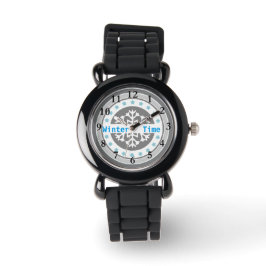 Reloj De Pulsera Purpurina de invierno Watch
