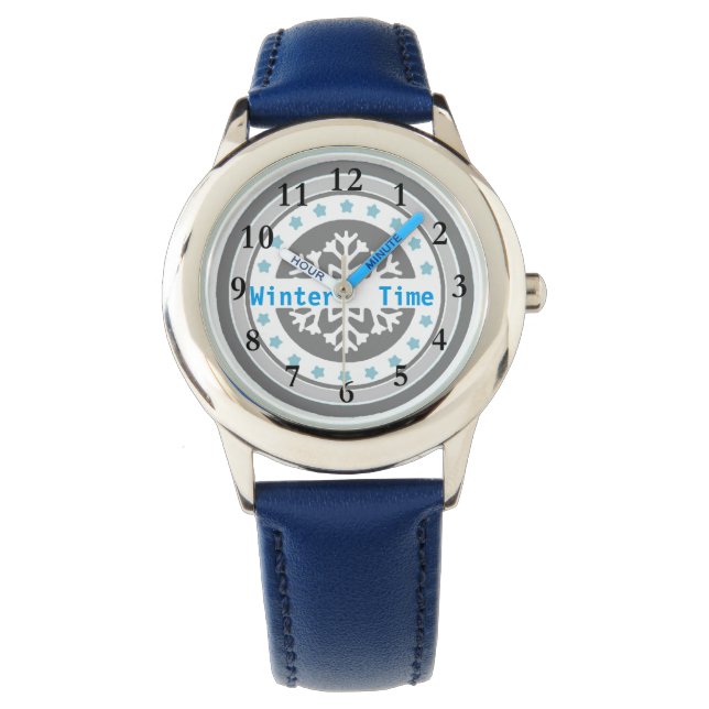 Reloj De Pulsera Purpurina de invierno Watch (Anverso)
