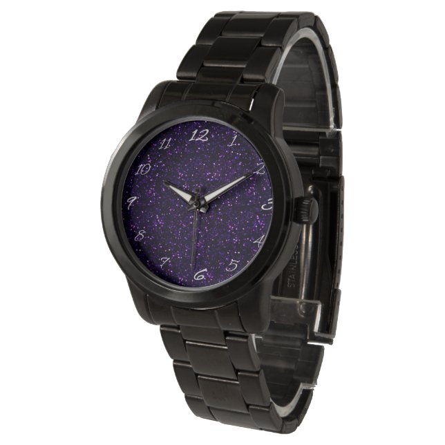Reloj De Pulsera Purpurina púrpura oscuro de acitismo (Angular)