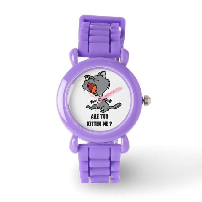 Reloj De Pulsera Purpurina Rojo - Observatorio Infantil (Anverso)