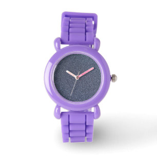 Reloj De Pulsera Purpurina Silver Sparkle