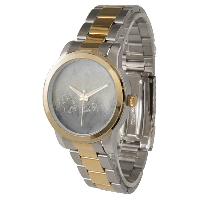 Reloj De Pulsera Purpurina Swirl (Angular)