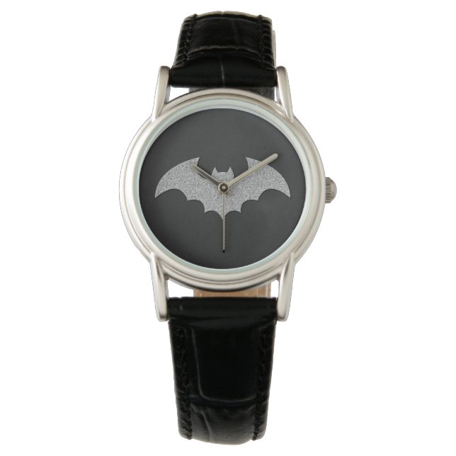 Reloj De Pulsera Purpurinoso Bat Halloween (Anverso)