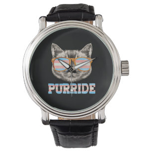 Reloj De Pulsera Purride Cat Prige LGBT Transgender Flag Trans Masc