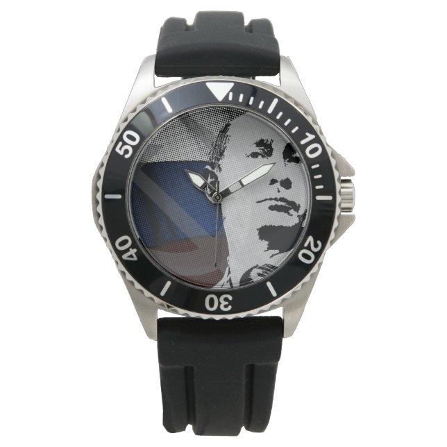 Reloj De Pulsera Putin con bandera rusa (Anverso)
