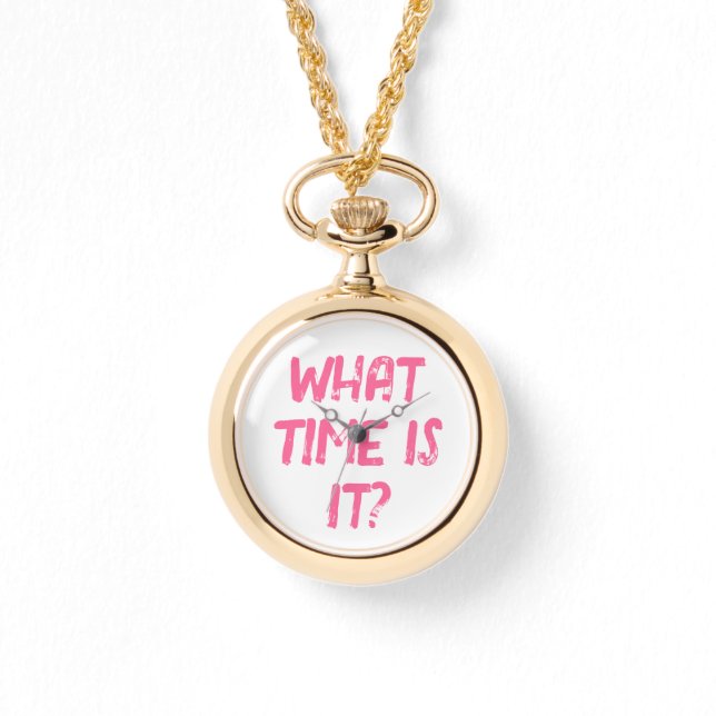 Reloj De Pulsera ¿Qué Hora Es? (Anverso)