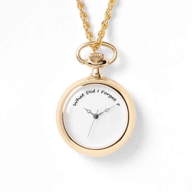 Reloj De Pulsera ¿Qué Olvidé? (Anverso)