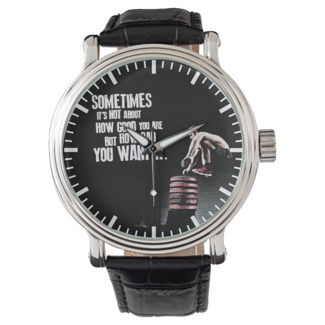 Reloj De Pulsera Qué Tan Mal Lo Deseas - Motivación CrossFit (Anverso)