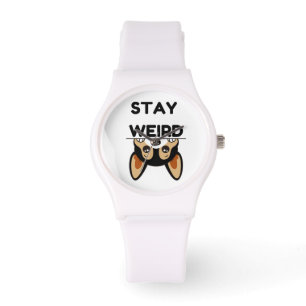 Reloj De Pulsera Quédate extraño divertido perro terrier de Boston 