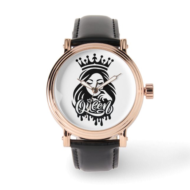 Reloj De Pulsera Queen Design – Elegant Royal Crown (Anverso)