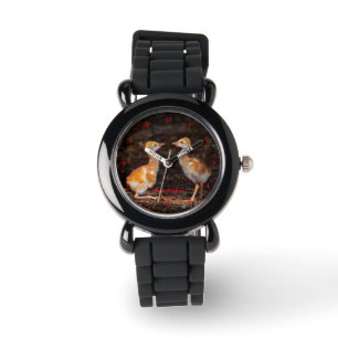 Reloj De Pulsera ¿Quién es más grande? Pollitos de grúa de aren