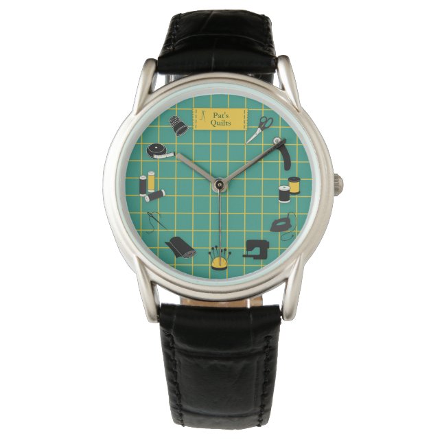 Reloj De Pulsera Quilt Time Personalizar the Label Wristwatch (Anverso)