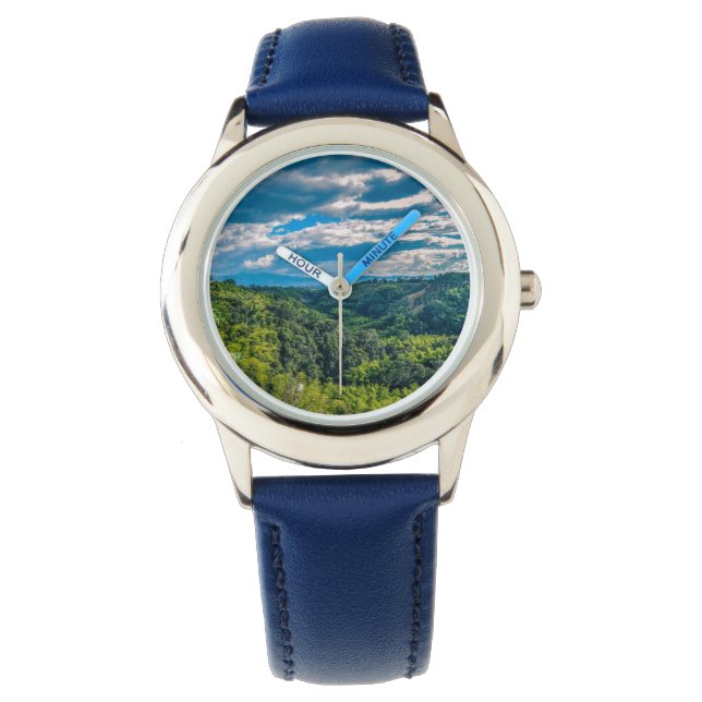 Reloj De Pulsera Quindio Armenia Colombia Naturaleza cielo azul ver (Anverso)