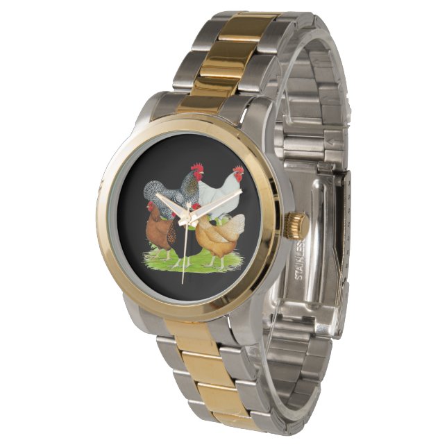 Reloj De Pulsera Quinteto de pollo vinculado al sexo (Angular)