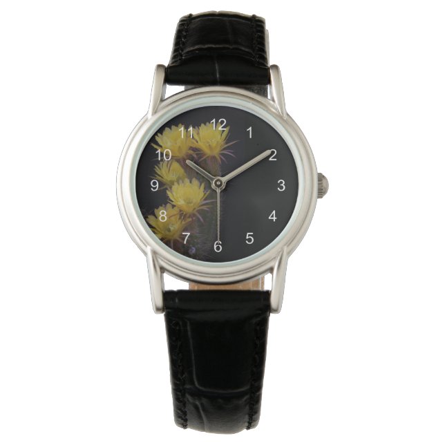 Reloj De Pulsera Quintuple de las flores de cactus (Anverso)