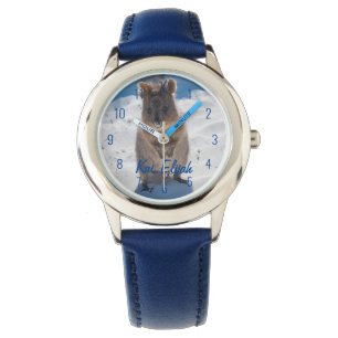 Reloj De Pulsera Quokka en la playa Australia, Guay Blue Boys