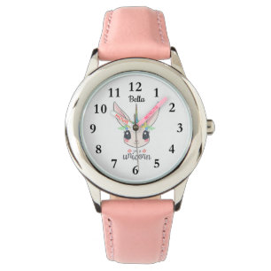 Reloj De Pulsera Rabbit Hare Unicorn con nombres de Chicas Watch