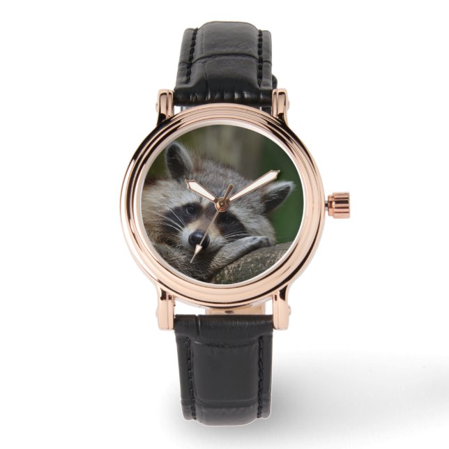 Reloj De Pulsera Raccoon (Anverso)