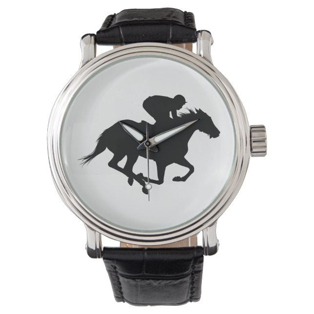 Reloj De Pulsera Race Horse Silhouette (Anverso)