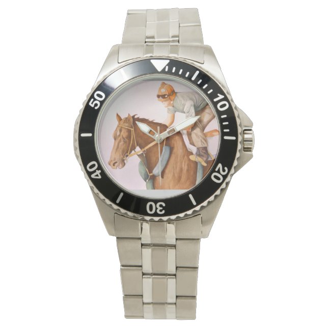 Reloj De Pulsera Race Horse y Jockey (Anverso)