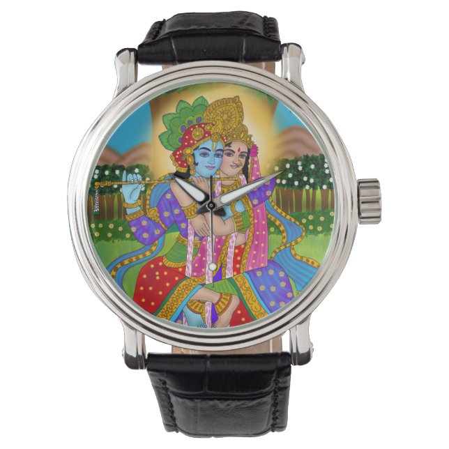 Reloj De Pulsera Radha Krishna Clock (Anverso)