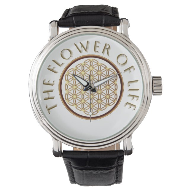 Reloj De Pulsera Radiación de geometría sagrada (Anverso)