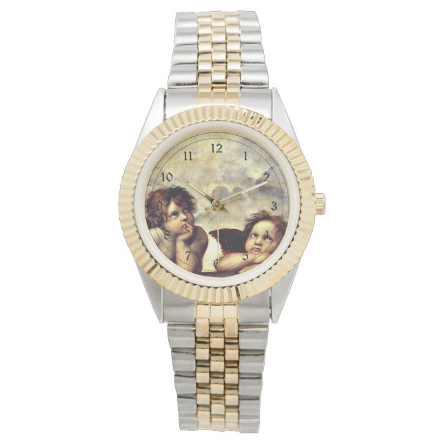 Reloj De Pulsera Rafael: Putti, detalle de la Virgen Madonna (Anverso)