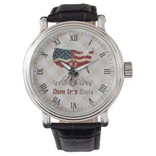 Reloj De Pulsera Raíces norteamericanas de Irlanda del Norte, hierr