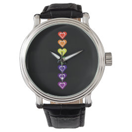 Reloj De Pulsera Rainbow hearts