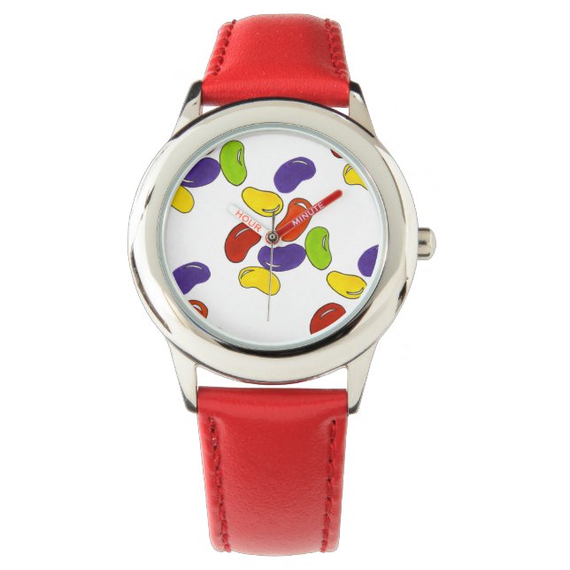 Reloj De Pulsera Rainbow Jelly Bean beans Jellybean Candre Watch (Anverso)