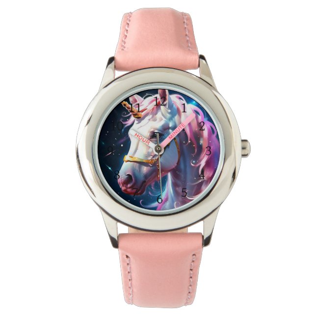 Reloj De Pulsera Rainbow Unicorn (Anverso)