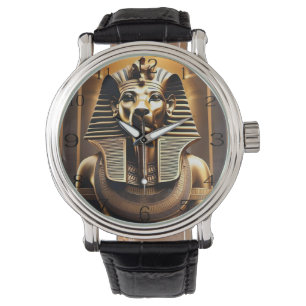 Reloj De Pulsera **"Raíz real: el León del faraón dorado"**