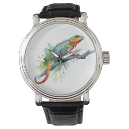 Reloj De Pulsera Rama de colores: Arte Chameleon