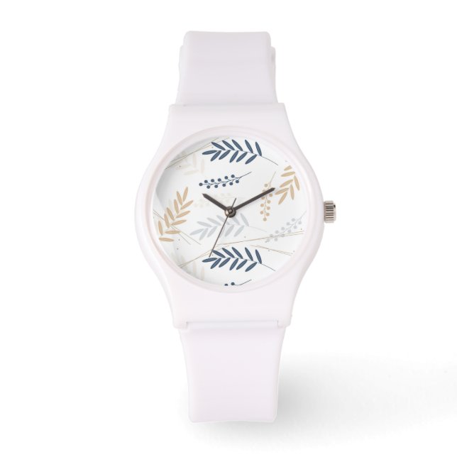 Reloj De Pulsera rama floral (Anverso)